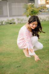 Dhaga Stitched 2 Piece Spring Summer Suit-Blushe