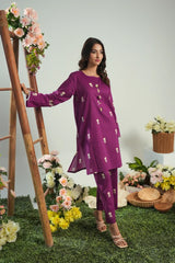 Dhaga Stitched 2 Piece Lawn Suit-Matching separate 0040