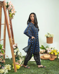 Dhaga Stitched 2 Piece Lawn Suit-Matching separate 0042