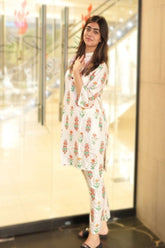 B.K Clothings 2 Piece Summer Suit-A Flower Block print 2pc