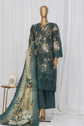 Sada Bahar Stitched 3 Piece Laser Cutwork Chikankari Vol-02 Suit-CK-18-Green