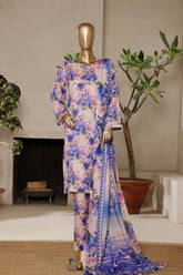 Irsa By Pak Fabrics Stitched 3 Piece Co Ords Digital Slub Lawn Collection'2025-CL-588
