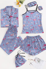 Studio By Arj Eshaal Omani Deluxe Pajama Set for Women Silky Finish Night Dress For Women and Girls 7 Piece Night Wear Women's Pajama Sets