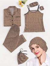 Studio By Arj Eshaal Omani Relaxation Nightwear – Stylish & Soft for Sweet Dreams Silky Finish Night Dress For Women and Girls 7 Piece Night Wear Women's Pajama Sets