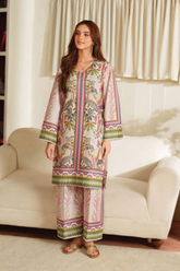 Midway Arts Stitched 2 Piece Lime Light Pink CQK0346