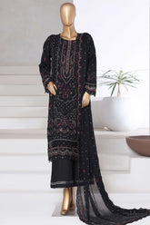 Afsany by Sada Bahar Stitched 3 Piece Luxury Chiffon Vol-14 Suit-CR-31-Black