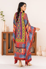 Velora By Stitch Vibes Stitched Shirts Suit-Crimson Elegance Kaftan