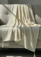 Nairah Crinkle Chiffon Dupatta Wrap-Off-White Dupatta