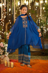 Chiffon Hand Adda Work 3 Pc Suit - Stunning Eid dress for girls. Elegant, stylish, and perfect for festive celebrations.