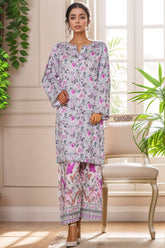 Bin Saeed Stitched 2 Piece Co Ords Cotton Collection'2025-WC-2404-Purple