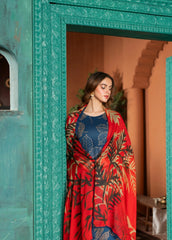 Dusky Delight By Feathers Unstitched 3 Piece Summer Suit-VEORA-FT450