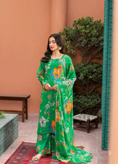 Dusky Delight By Feathers Unstitched 3 Piece Summer Suit-ZOHAL-FT459