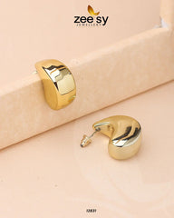 Crescent Hoop Earrings - Zeesy Jewellery