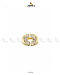 Curved Jewel Tone Ring - Zeesy Jewellery