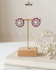 Customizable Radiance Floral Earrings