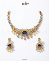 Customizable Radiance Floral Necklace Set - Zeesy Jewellery