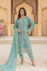 Maya By Azmeerah Stitched 3 Piece Hand Emb Chiffon Collection'2025-03-Cyanora