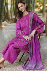 Noor By Saadia Asad Unstitched 3 Piece Eid Luxe Printedkari Collection-01-A