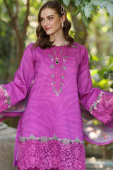 Noor By Saadia Asad Unstitched 3 Piece Eid Luxe Printedkari Collection-01-A