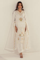 Kesariya By Guzel Stitched 3 Piece Festive Formals Suit-D-01