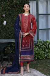 Noor by Saadia Asad Unstitched 3 Piece Luxury Winter Shawl Suit-D-02
