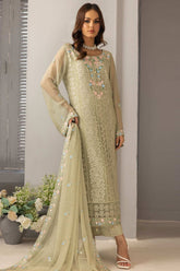Roohi By Soghat Unstitched 3 Piece Luxury Chiffon Suit-D-07