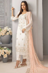 Roohi By Soghat Unstitched 3 Piece Luxury Chiffon Suit-D-01