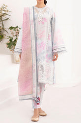 Delia By Jazmin Unstitched 3 Piece Luxury Emb Lawn Suit-D-05