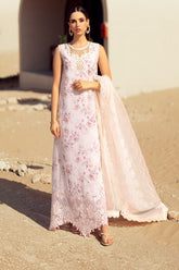 Noor Saadia Asad Unstitched 3 Piece Eid Handwork Laserkari Emb Lawn Suit-D-05