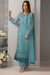 Roohi By Soghat Unstitched 3 Piece Luxury Chiffon Suit-D-03