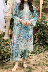 Adan's Print By Nafia Atta Unstitched 3 Piece Digital Printed Lawn Suit-D-05