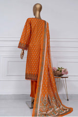 Sada Bahar Stitched 3 Piece Printed Lawn Vol-02 Suit-PR-1272 Golden
