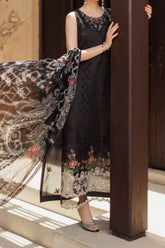Noor Saadia Asad Unstitched 3 Piece Eid Handwork Laserkari Emb Lawn Suit-D-06