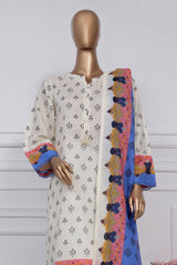 Sada Bahar Stitched 3 Piece Printed Lawn Vol-02 Suit-PR-326-White