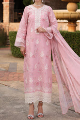 Eid Luxe Printkari By Noor Saadia Asad Unstitched 3 Piece Emb Lawn Suit-D-07