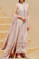 Noor Saadia Asad Unstitched 3 Piece Eid Handwork Laserkari Emb Lawn Suit-D-07