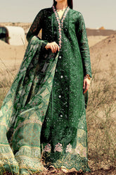 Noor Saadia Asad Unstitched 3 Piece Eid Handwork Laserkari Emb Lawn Suit-D-08