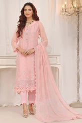 Inaya By Soghat Unstitched 3 Piece Luxury Chiffon Suit-D-08