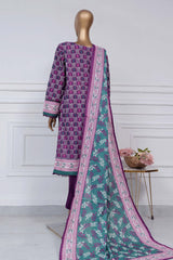 Sada Bahar Stitched 3 Piece Printed Lawn Vol-02 Suit-PR-302-Purple