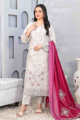 Mabel By Tawakkal Unstitched 3 Piece Emb Fancy Lawn Collection-D-1021