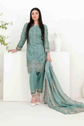 Shazmina By Tawakkal Unstitched 3 Piece Emb Lawn Vol-02 Collection-D-1050