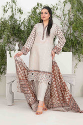 Shazmina By Tawakkal Unstitched 3 Piece Emb Lawn Vol-02 Collection-D-1054