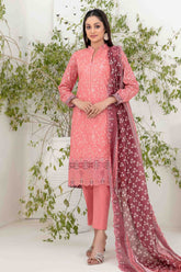 Shazmina By Tawakkal Unstitched 3 Piece Emb Lawn Vol-02 Collection-D-1058