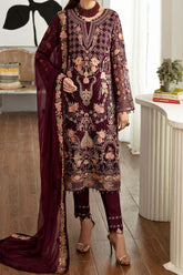 Rangoon by Ramsha Unstitched 3 Piece Chiffon Vol-11 Collection'2023-D-1104