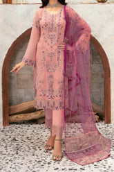 Rangoon By Ramsha Unstitched 3 Piece Luxury Emb Chiffon Vol-12 Suit-D-1201