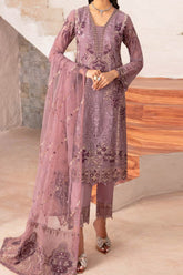 Rangoon By Ramsha Unstitched 3 Piece Luxury Emb Chiffon Vol-12 Suit-D-1208