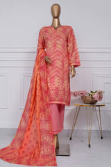 Sada Bahar Stitched 3 Piece Printed Lawn Vol-02 Suit-D-2732-Peach