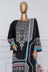 Sada Bahar Stitched 3 Piece Printed Lawn Vol-02 Collection'2025-PR-1286-Black