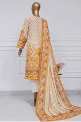 Sada Bahar Stitched 3 Piece Printed Lawn Vol-02 Suit-PR-1308-Mustard
