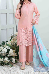 Le Classique By Tawakkal Unstitched 3 Piece Emb Heavy Schiffli Lawn Suit-D-2242